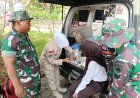 Tim Medis TNI Sigap Tangani Cedera Peserta TMMD Sragen