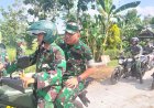 Naik Motor Listrik, Danrem 074/Warastratama Tinjau Proyek TMMD Kodim Sragen