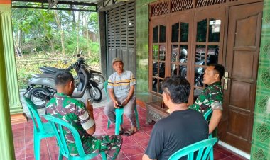 Ngopi Bareng Warga, Danramil Karangmalang Perkokoh Kemanunggalan TNI-Rakyat